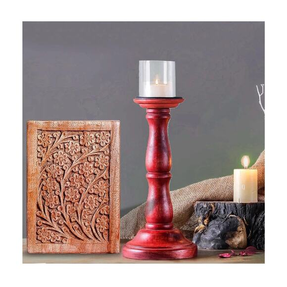 Keepsake Urn for Ashes, Wooden Urn for Human Pet Ash Funeral Cremation Urn MED - Picture 6 of 8